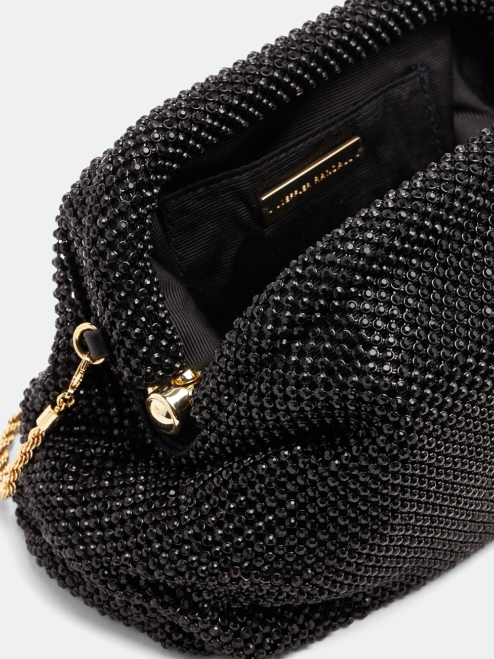 Loeffler Randall. Doreen Clutch with Crossbody Strap. Black. NWT. - Picture 4 of 9